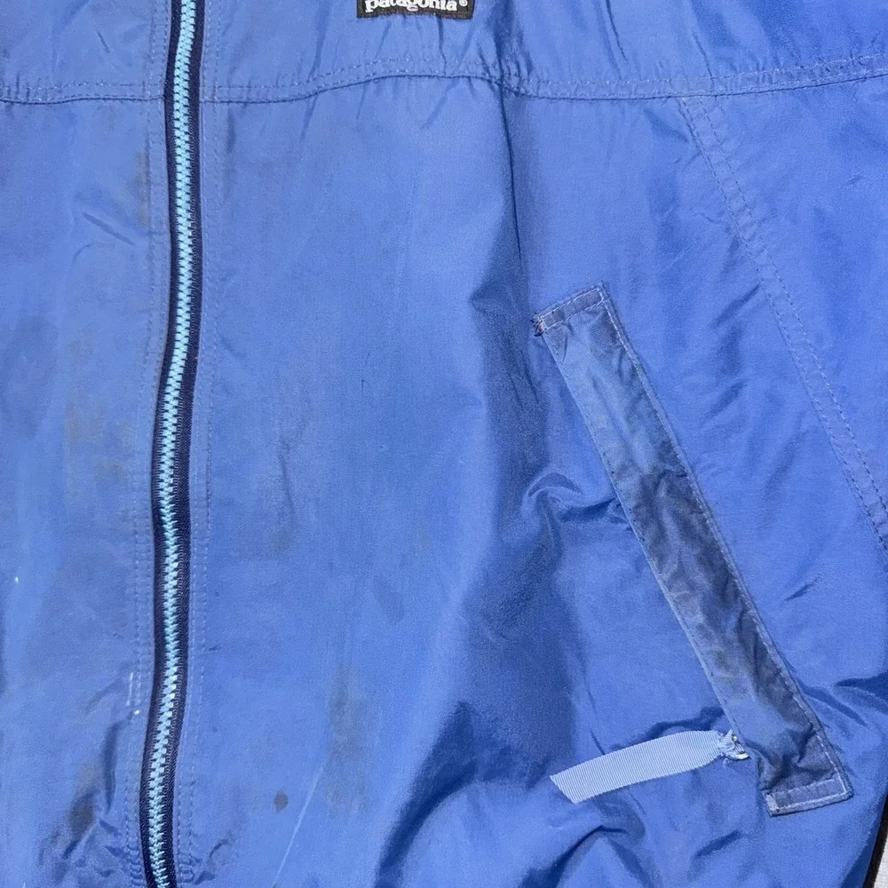 Vintage Mens Jacket 90's Patagonia Made in USA Fleece Lined Blue Size Large - Picture 5 of 15